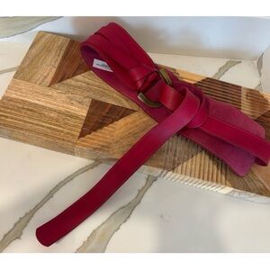 Free People Waltz Waist Belt- Dragonfruit